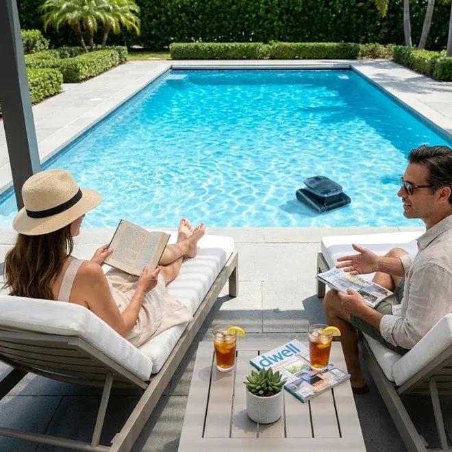 Piscine propre prête pour la baignade
